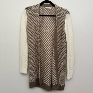 Hinge Wool Angora Open Front Cardigan